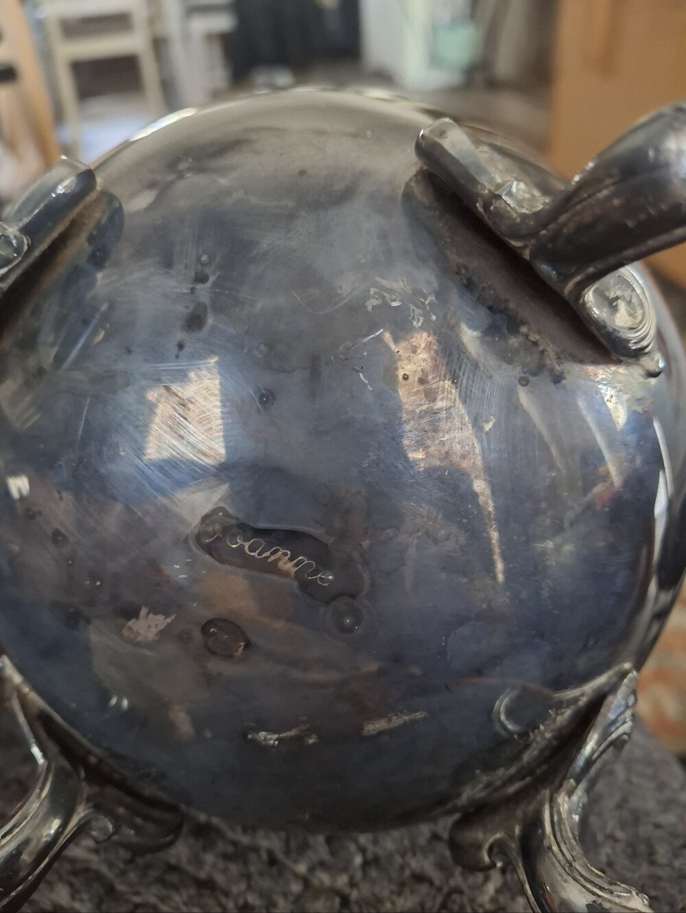 Vintage Style Silver Pitcher - Polished Silver Finish - Picture 4 of 5